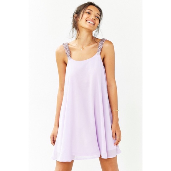 Urban Outfitters Dresses & Skirts - Sheer Beaded Strap Swing Dress || Urban Outfitters